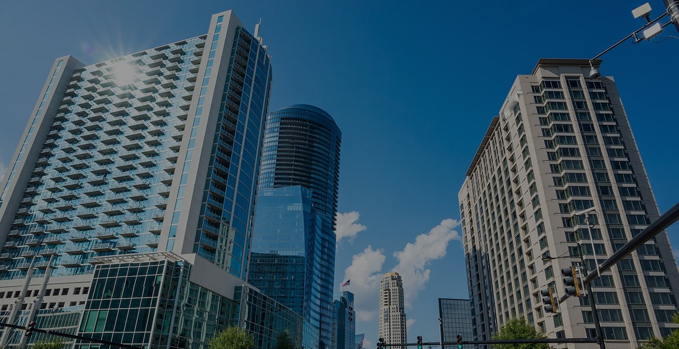 Daytime view of Atlanta office buildings