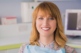 Woman with bright smile